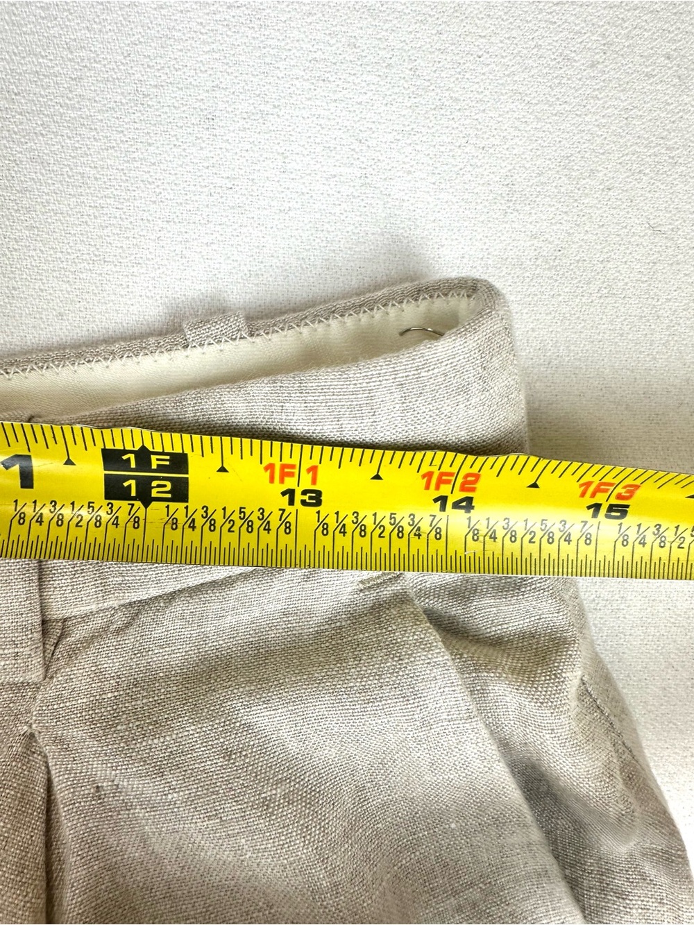 J Crew Linen Essential Wide Leg Pant Trouser Office Neutral Office Career - Picture 10 of 12